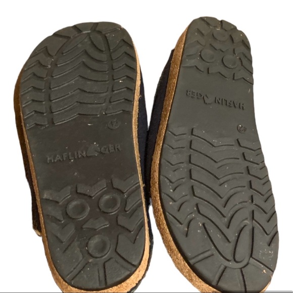 Harflinger navy wool corkscrew slide/slippers size 11 (42) - Picture 3 of 4